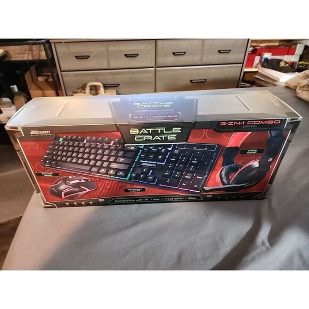 Gaming Gear Battle Crate 3 In 1 Combo Xbox Playstation‎ Mac PC